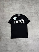 T-Shirt Lacoste Jersey Print Logo Preto - Padrão Site