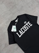 T-Shirt Lacoste Jersey Print Logo Preto - Padrão Site