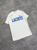 T-Shirt Lacoste Jersey Print Logo Branca - Padrão Site