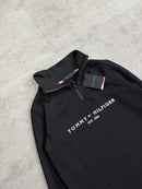 Moletom Meio Zíper PRETO -Tommy Hilfiger